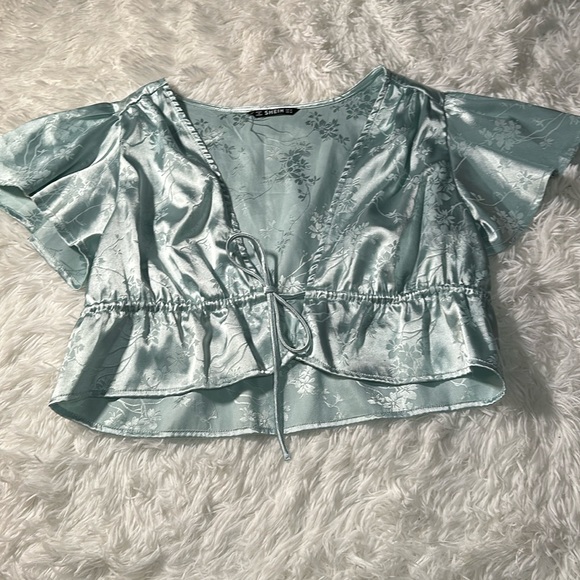 SHEIN Tops - Medium SHEIN satin crop top